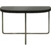 Pimlico Black Tinted Glass Half Table - Image 2