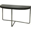 Pimlico Black Tinted Glass Half Table - Image 3