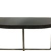 Pimlico Black Tinted Glass Half Table - Image 4