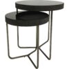 Pimlico Black Tinted Glass Side Tables Set - Image 2